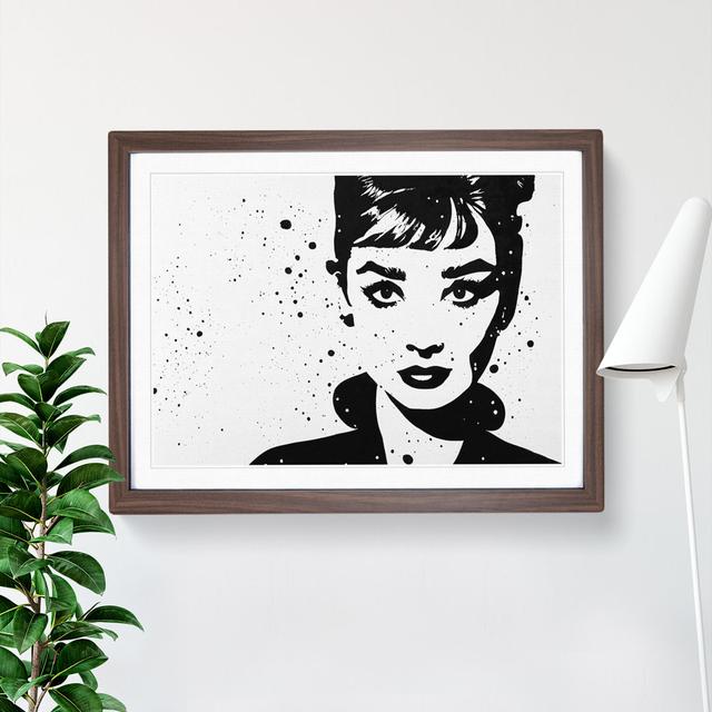 Audrey Hepburn Monochrome Vol.2 - Single Picture Frame Print Fairmont Park Frame Colour: Walnut Framed, Size: 46cm H x 64cm W x 2cm D on Productcaster.