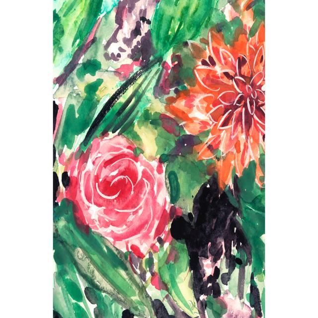 Garden Fest IV by Melissa Wang - Wrapped Canvas Painting Rosalind Wheeler Size: 30cm H x 20cm W on Productcaster.