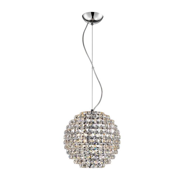 5-Light Crystal Pendant Mercer41 Finish: Chrome on Productcaster.