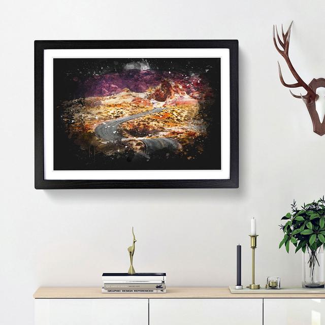 The Valley of Fire in Nevada - Picture Frame Graphic Art Print East Urban Home Size: 24cm H x 33cm W x 2cm D, Frame Option: Black Framed on Productcaster.