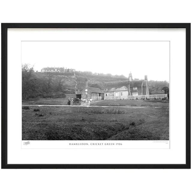 'Hambledon, Cricket Green 1906' by Francis Frith - Picture Frame Photograph Print on Paper The Francis Frith Collection Size: 40cm H x 50cm W x 2.3cm on Productcaster.