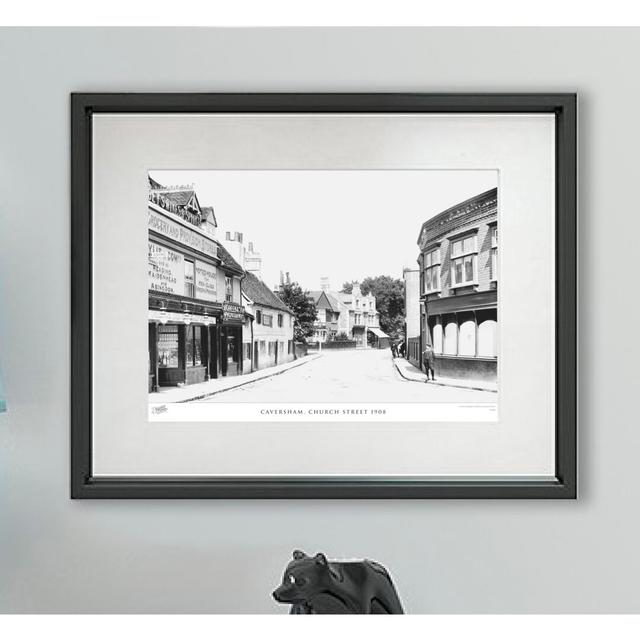 'Caversham, Church Street 1908' - Picture Frame Photograph Print on Paper The Francis Frith Collection Size: 60cm H X 80cm W x 2cm D on Productcaster.