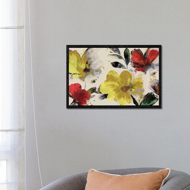 Sweet Blooms by PI Studio - Gallery-Wrapped Canvas Giclée on Canvas Rosalind Wheeler Size: 45.72cm H x 66.04cm W x 3.81cm D, Format: Black Floated Fra on Productcaster.