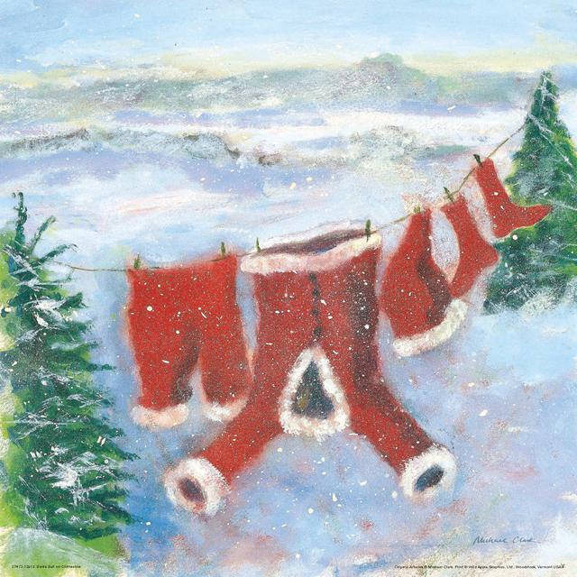 Santa Suit On Clothesline The Seasonal Aisle Size: 51cm H x 51cm W on Productcaster.