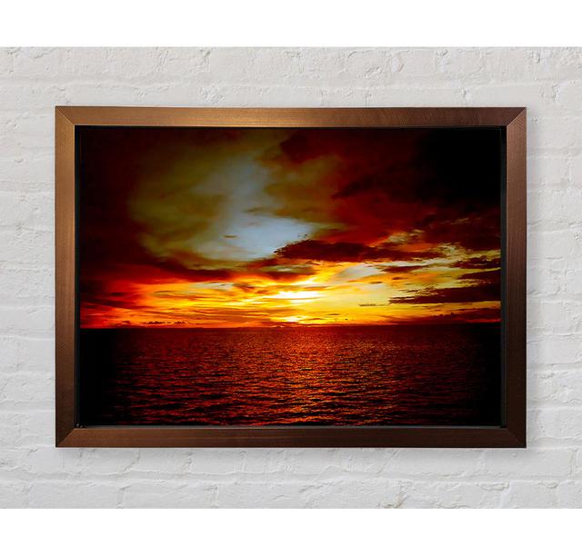 Calm Before The Storm Ii Framed Print House of Hampton Size: 42cm H x 59.7cm W x 3.4cm D, Format: Bronze Framed Paper on Productcaster.