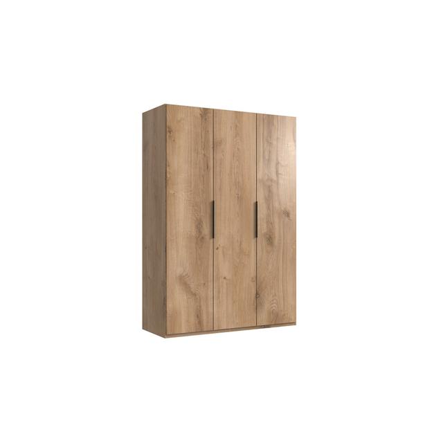 Drehtürenschrank Guardino Ebern Designs Größe: 216 cm H x 150 cm B x 58 cm T, Ausführung: Plankeneiche on Productcaster.