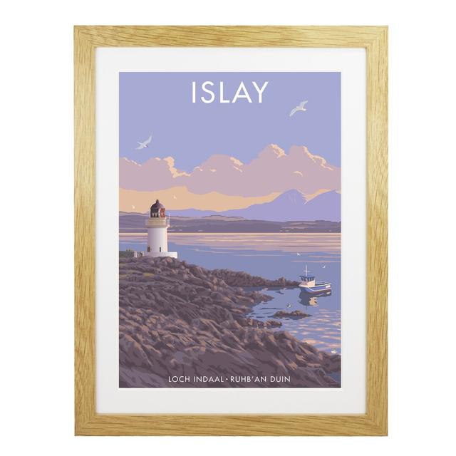 Loch Indaal Islay - Print Breakwater Bay Frame Option: Oak Framed, Size: 40cm H x 30cm W x 3cm D on Productcaster.