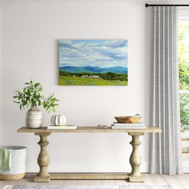 Holyoke Range by Stephen Calcasola - Wrapped Canvas Painting Print Blue Elephant Size: 81cm H x 122cm W on Productcaster.