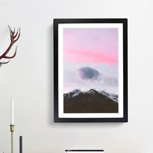 Cloud Above the Mountain in Abstract - Picture Frame Graphic Art Print East Urban Home Frame Option: Black Framed, Size: 87cm H x 62cm W x 2cm D on Productcaster.