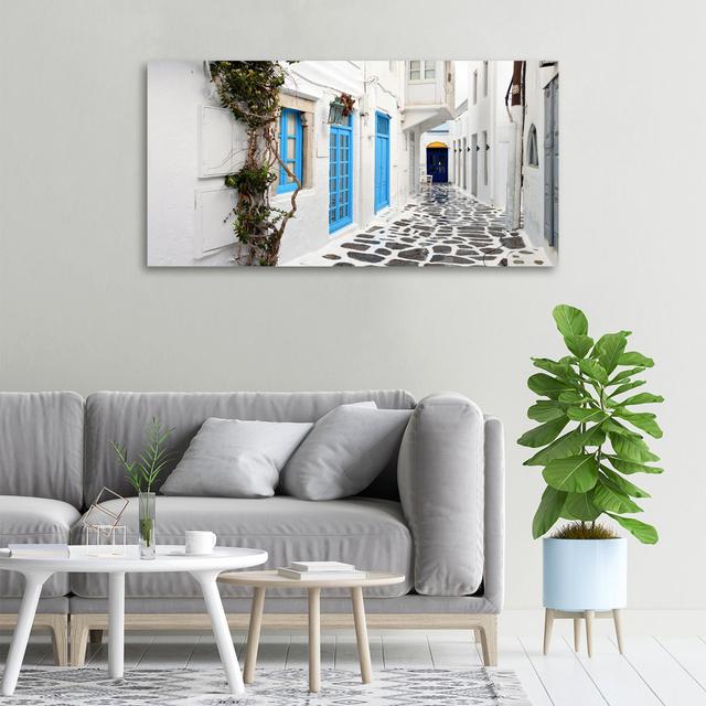 Greek Streets - Wrapped Canvas Art Prints Latitude Run on Productcaster.