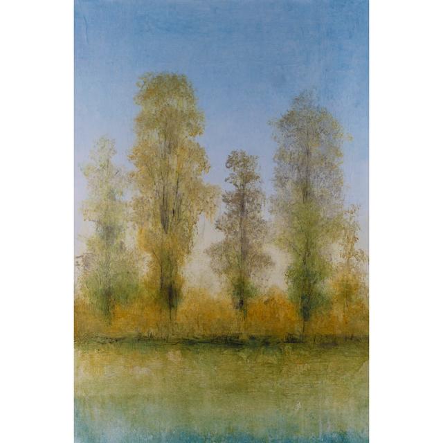 Gilded Trees II by Tim OToole - Wrapped Canvas Print Rosalind Wheeler Size: 76cm H x 51cm W x 3.8cm D on Productcaster.