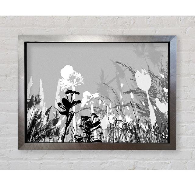 Silver Splash Flowers - Single Picture Frame Art Prints Bright Star Size: 59.7cm H x 84.1cm W x 3.4cm D on Productcaster.