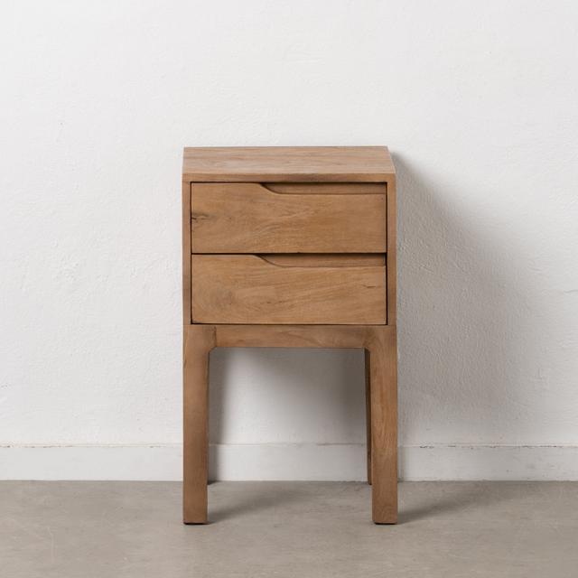 Baumeister 2 Drawer Bedside Table Union Rustic on Productcaster.