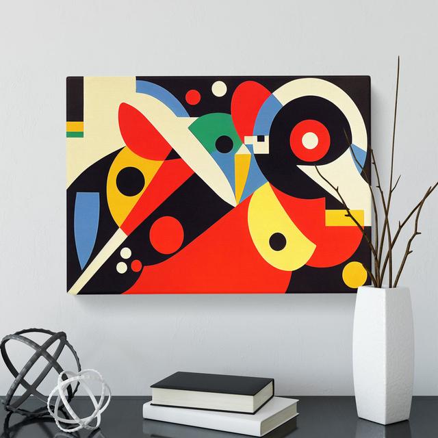 Bauhaus Modern Vol.3 Abstract - Wrapped Canvas Graphic Art George Oliver Size: 35cm H x 50cm W x 3cm D on Productcaster.