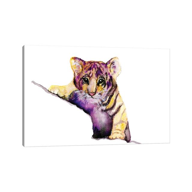 Little Tiger by ANDA Design - Wrapped Canvas Gallery-Wrapped Canvas Giclée Latitude Vive Size: 101.6cm H x 152.4cm W x 3.81cm D on Productcaster.