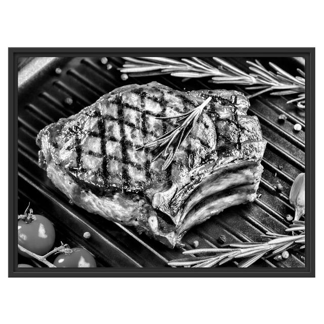 Gerahmtes Wandbild Steak Rumpsteak Fleisch East Urban Home Größe: 60 cm H x 80 cm B on Productcaster.