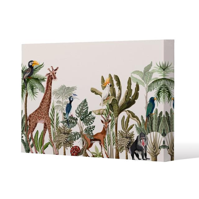 Tropical Animals Canvas Print Andrew Lee on Productcaster.