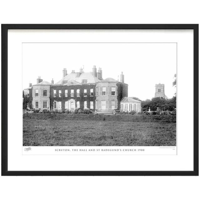 'Scruton, the Hall and St Radegund's Church 1900' by Francis Frith - Picture Frame Photograph Print on Paper The Francis Frith Collection Size: 28cm H on Productcaster.