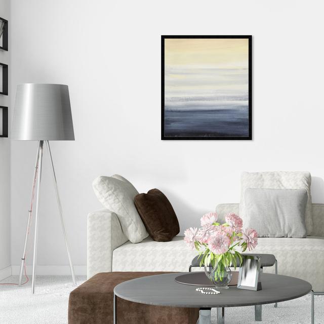 Abstract Ocean Sky Gradient by Oliver Gal - Painting Oliver Gal Size: 91.44cm H x 76.2cm W, Frame Colour: Black Framed on Productcaster.