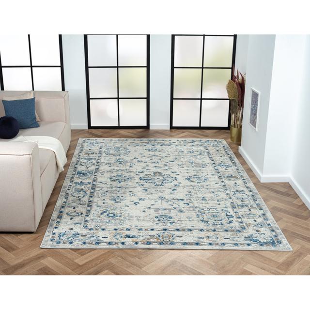 Helen Beige/Blue Rug Latitude Vive Rug Size: Rectangular 200 x 290cm on Productcaster.