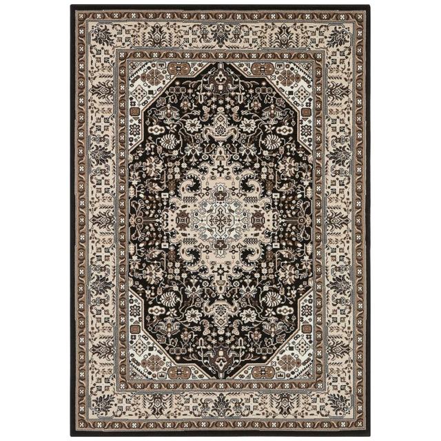 Skazar Isfahan Orient Teppich - Kurzflor Orientalisch für Wohnzimmer, Esszimmer, Flur - Creme Braun Nouristan Teppichgröße: Rechteckig 200 x 290 cm on Productcaster.