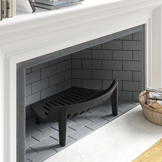 Cast Iron Fireplace Grate Belfry Heating Size: Large on Productcaster.