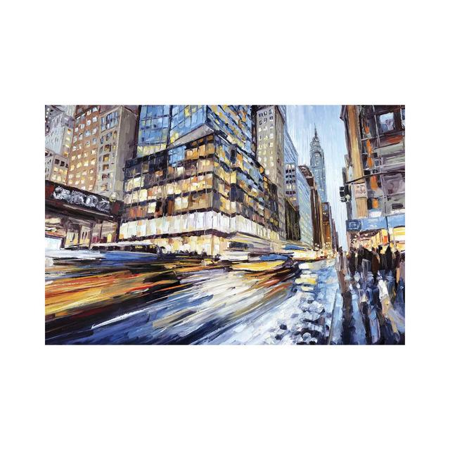 42nd & 5th by Roger Disney - Wrapped Canvas Art Prints ClassicLiving Size: 45.72cm H x 66.04cm W x 1.91cm D on Productcaster.