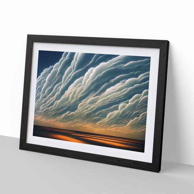 Stormy Sky Vol.4 - Picture Frame Painting Marlow Home Co. Frame Colour: Black, Size: 46cm H x 64cm W x 2cm D on Productcaster.