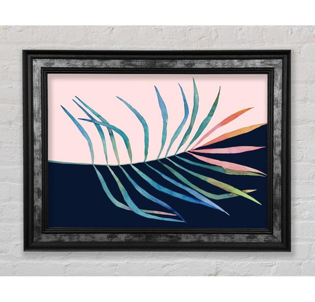 Palm Leaf Mid Century - Single Picture Frame Art Prints 17 Stories Size: 29.7cm H x 42cm W x 8cm D on Productcaster.