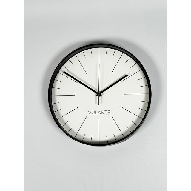 Andolina Wall Clock Latitude Run Colour: Black/White on Productcaster.