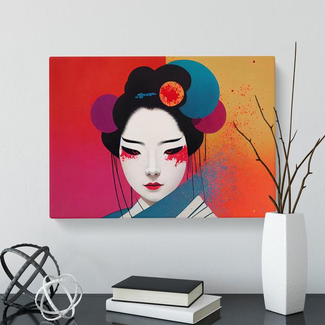 Wonderful Geisha Abstract - Wrapped Canvas Graphic Art 17 Stories on Productcaster.