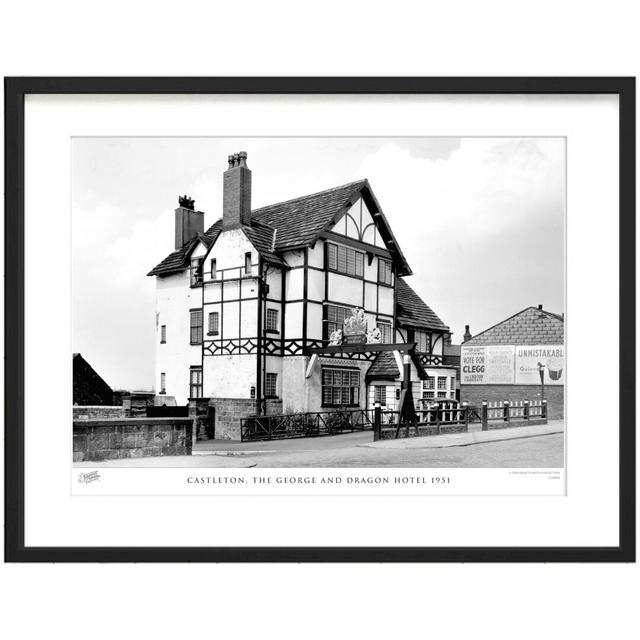 'Castleton, the George and Dragon Hotel 1951' by Francis Frith - Picture Frame Photograph Print on Paper The Francis Frith Collection Size: 40cm H x 5 on Productcaster.