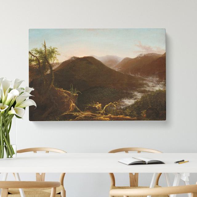 Sunrise In The Catskills by Thomas Cole - Wrapped Canvas Painting East Urban Home Size: 35cm H x 60cm W x 3cm D on Productcaster.