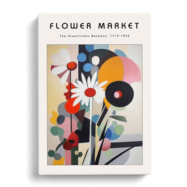 Bauhaus Flower Market Exhibition No.7 George Oliver Size: 91cm H x 60cm W x 3cm D on Productcaster.