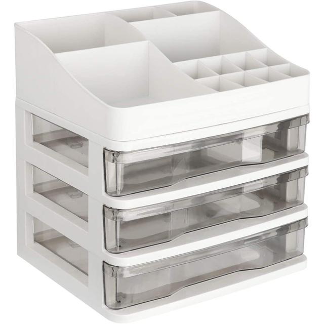 Woodcock Plastic Makeup Organiser Rebrilliant on Productcaster.