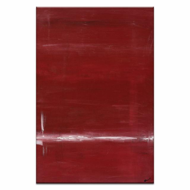 'Red' Painting on Canvas East Urban Home Size: 76cm H x 51cm W, Format: Wrapped Canvas on Productcaster.