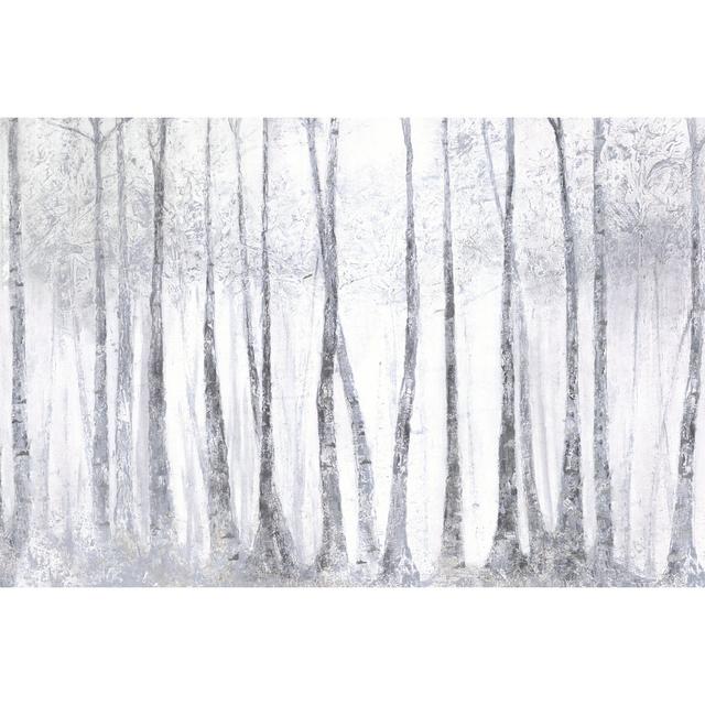 Silver Bark Trees 2 - Wrapped Canvas Painting Marlow Home Co. Size: 51cm H x 76cm W x 3.8cm D on Productcaster.