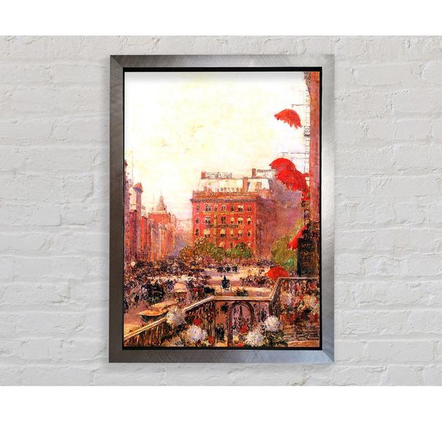 Hassam Broadway And Fifth Avenue - Single Picture Frame Art Prints Bright Star Size: 141.4cm H x 100cm W x 3.4cm D on Productcaster.