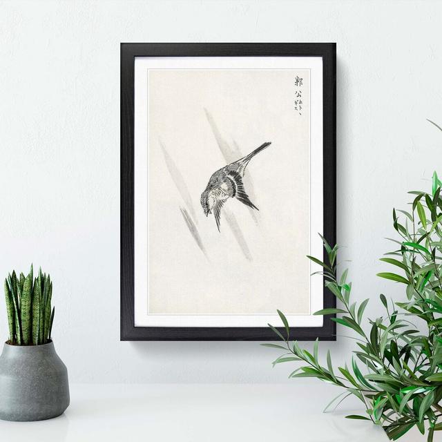 Japanese Cuckoo by Numata Kashu - Picture Frame Painting Print East Urban Home Format: Black Framed, Size: 65cm H x 48cm W x 2cm D on Productcaster.