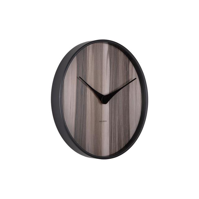 Analog Solid Wood Quartz Tabletop Clock Karlsson Colour: Dark Wood on Productcaster.