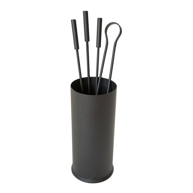 Tullyrusk Iron Fireplace Tool Set Borough Wharf Finish: Black on Productcaster.