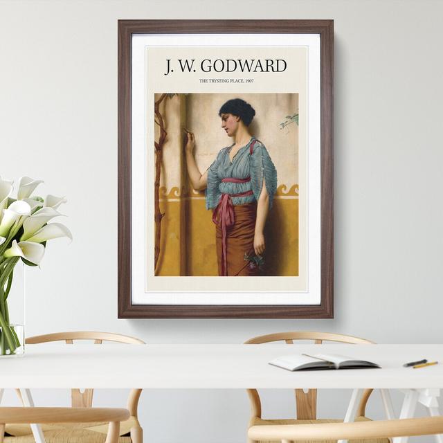 The Trysting Place by John William Godward - Picture Frame Painting East Urban Home Frame Option: Walnut Framed, Size: 36cm H x 27cm W x 2cm D on Productcaster.