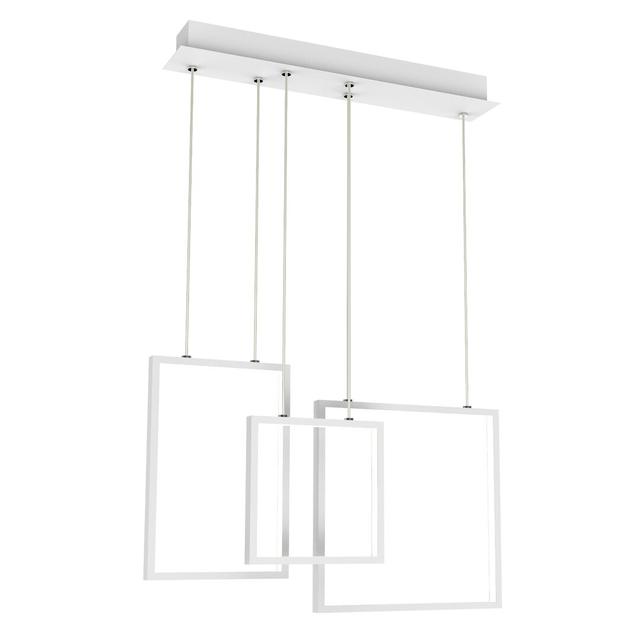 Kinsman 1-Light Geometric Rectangle LED Pendant Latitude Run on Productcaster.