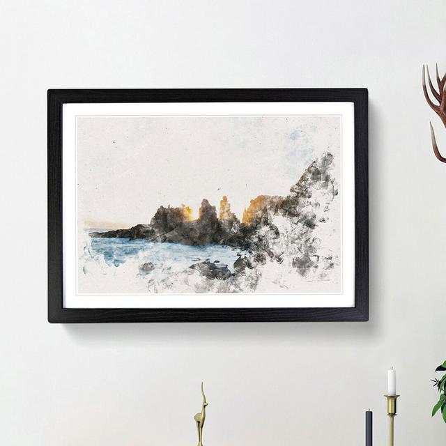 Phillip Island in Australia - Picture Frame Painting Print East Urban Home Size: 45cm H x 63cm W x 2cm D, Frame Option: Black Framed on Productcaster.