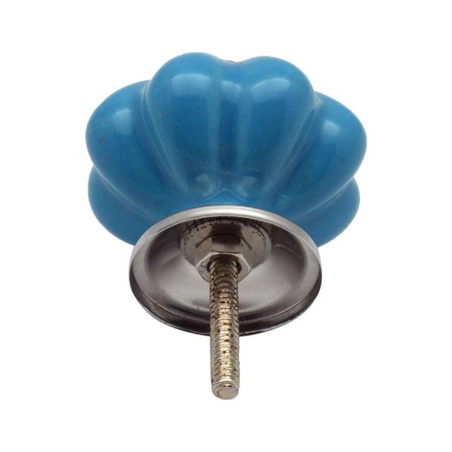 Nicola Spring - Floral Ceramic Cabinet Knobs (Set of 24) Nicola Spring Finish: Blue on Productcaster.