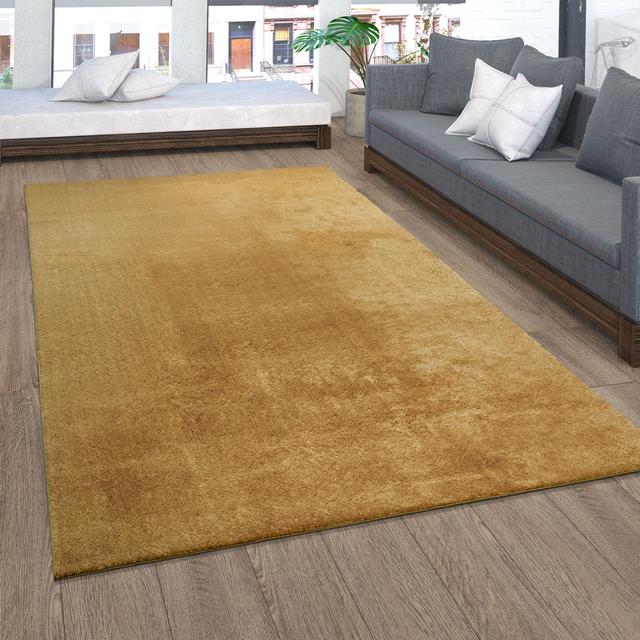 Hannalise Yellow Outdoor Rug Ebern Designs Rug Size: Round 160cm on Productcaster.