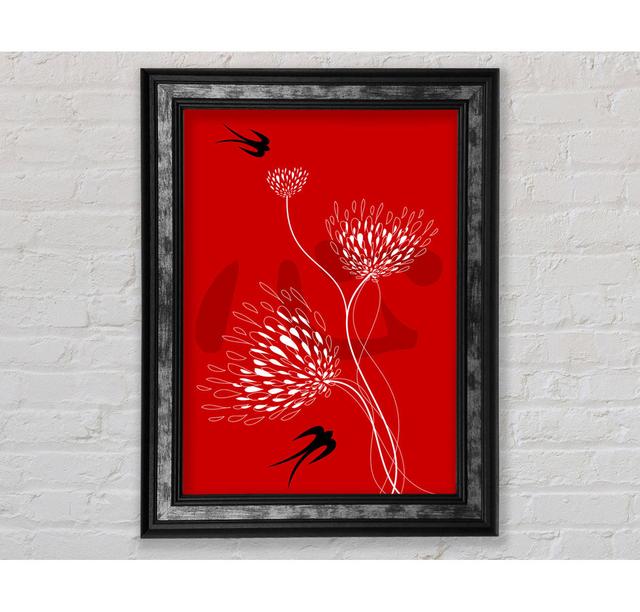 Red Doves - Single Picture Frame Art Prints Bright Star Size: 142.2cm H x 84.1cm W x 8cm D on Productcaster.