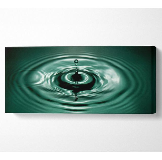 Splash Emerald - Kunstdrucke auf Leinwand Ebern Designs Größe: 50,8 cm H x 121,9 cm B on Productcaster.