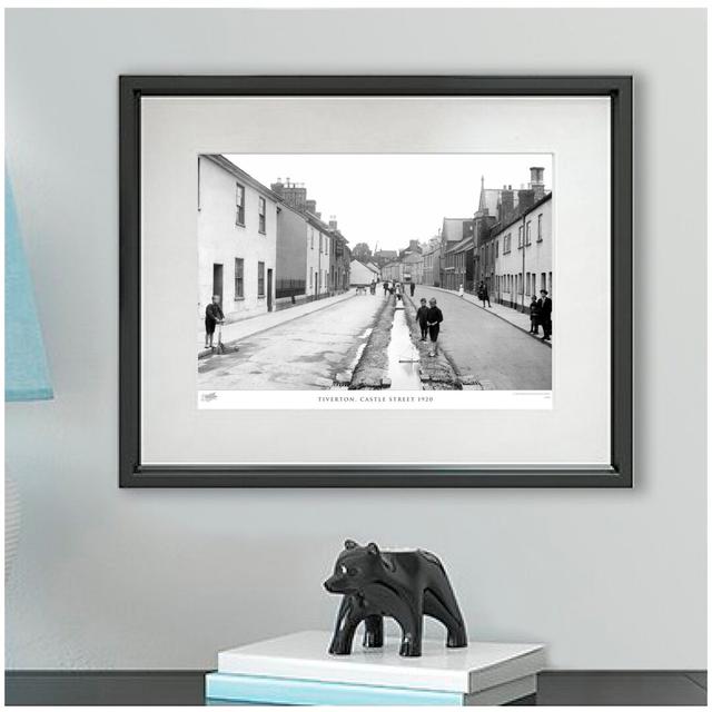 'Tiverton, Castle Street 1920' by Francis Frith - Picture Frame Photograph Print on Paper The Francis Frith Collection Size: 45cm H x 60cm W x 2.3cm D on Productcaster.