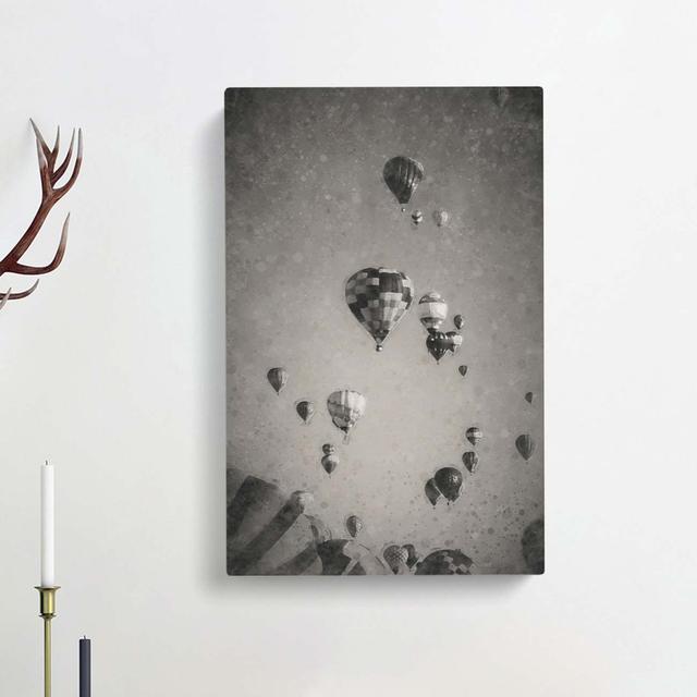 Taking A Hot Air Balloon Ride - Wrapped Canvas Print East Urban Home Size: 91cm H x 60cm W x 3cm D on Productcaster.